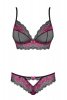 Obsessive Tulia set bielizna nocna komplet biustonosz + stringi